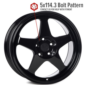 Circuit Performance CSF22 Gloss Black 5x114.3 | 18x9.5 | +38mm / 6.75