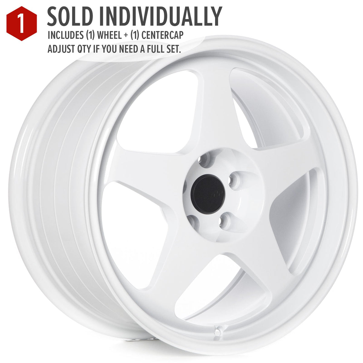 Circuit Performance CSF22 Gloss White 5x120 | 18x9.5 | +38mm / 6.75