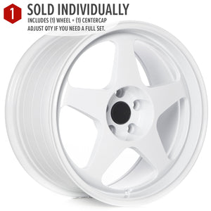 Circuit Performance CSF22 Gloss White 5x120 | 18x9.5 | +38mm / 6.75