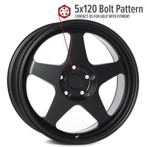 Circuit Performance CSF22 Matte Black 5x120 | 18x9.5 | +38mm / 6.75