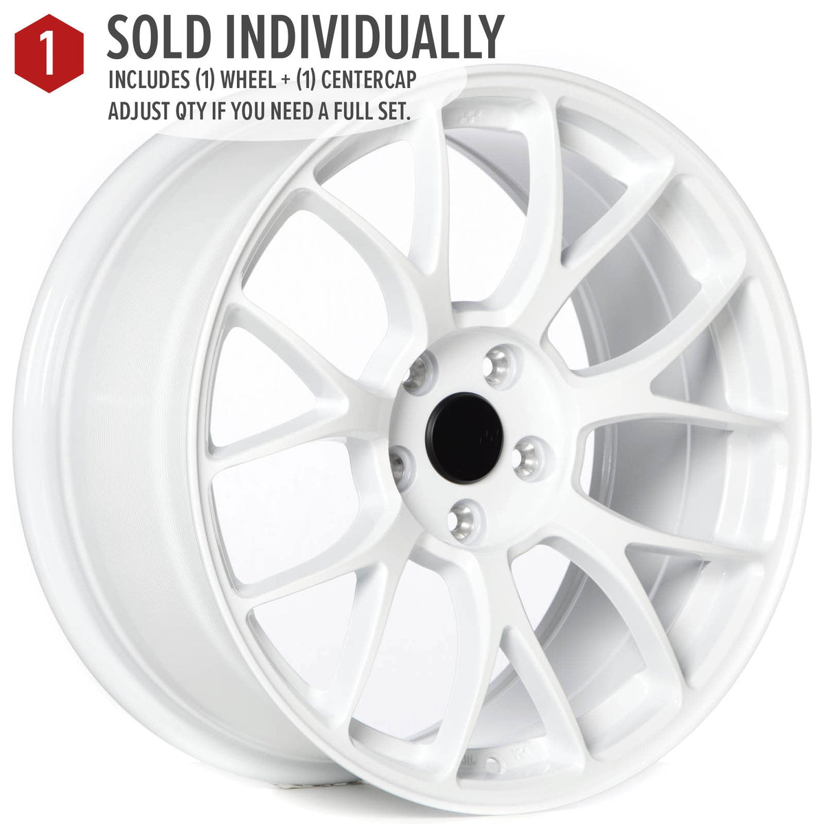 Circuit Performance CSF2 Gloss White 5x112 | 18x8.5 | +35mm / 6.13