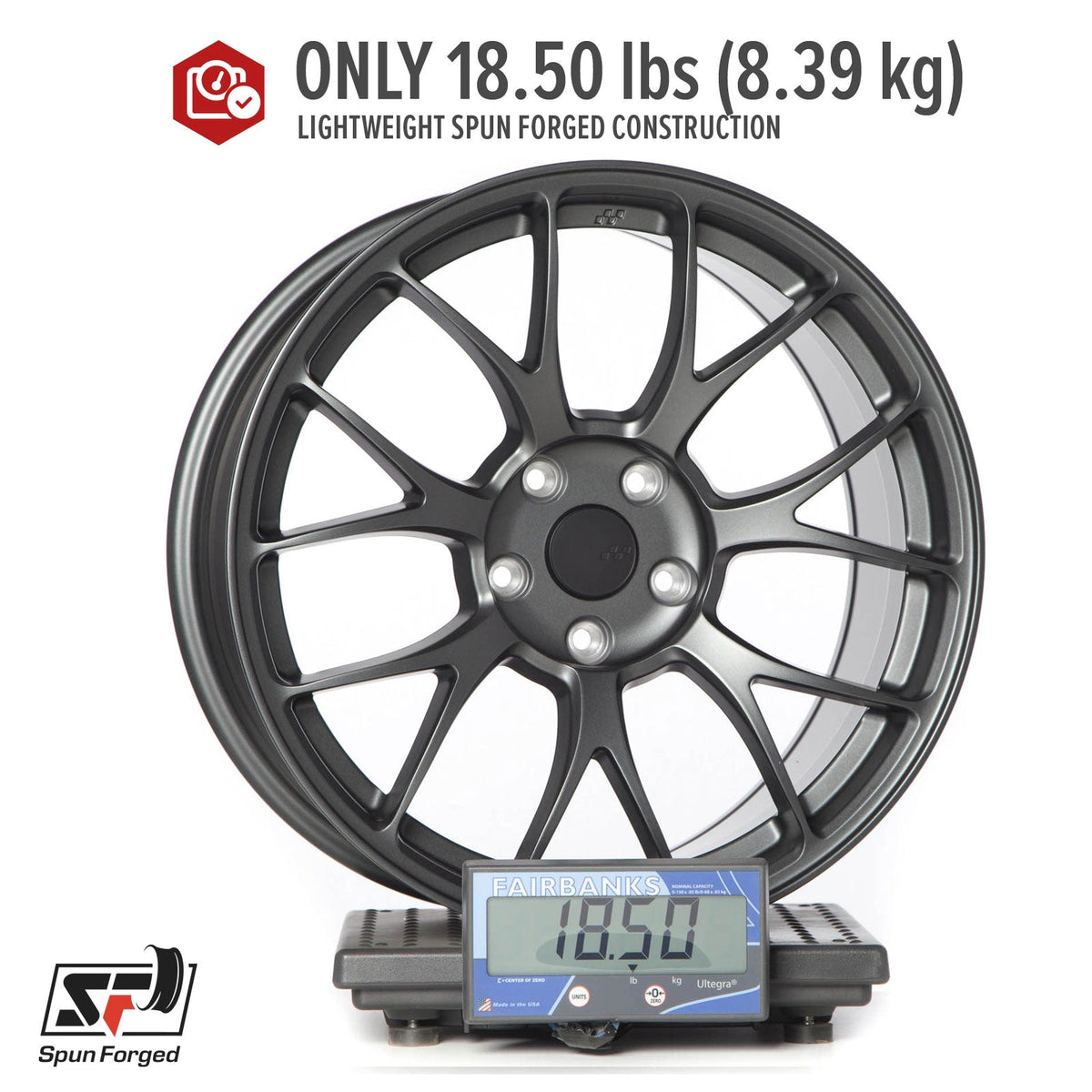 Circuit Performance CSF2 Matte Gunmetal 5x112 | 18x8.5 | +35mm / 6.13