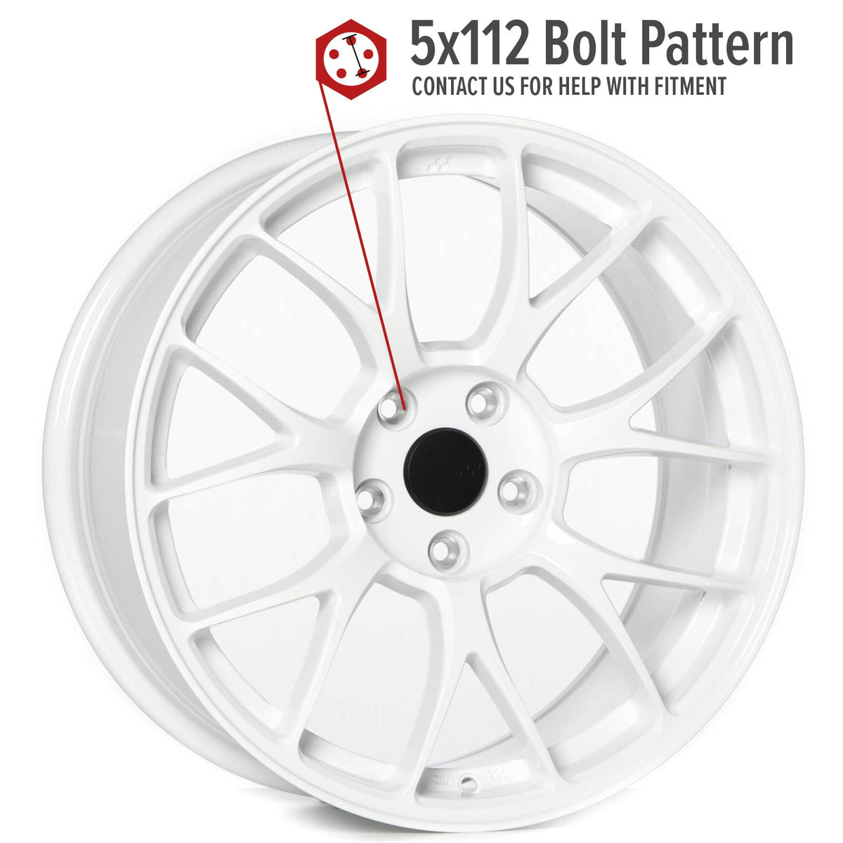 Circuit Performance CSF2 Gloss White 5x112 | 18x8.5 | +35mm / 6.13