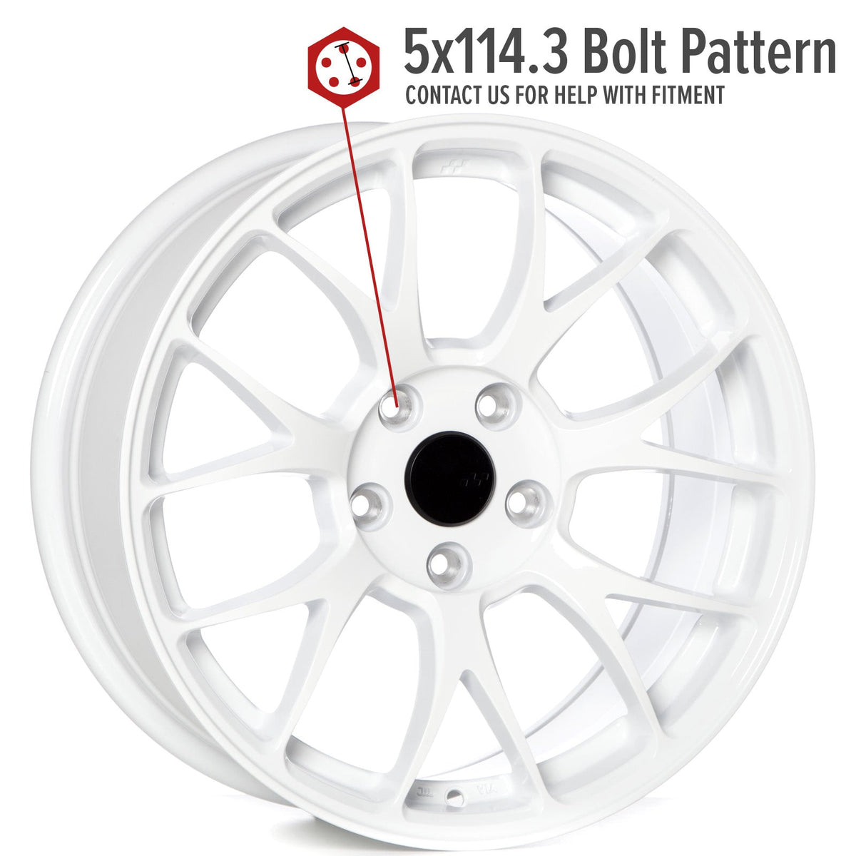Circuit Performance CSF2 Gloss White 5x114.3 | 17x8 | +35mm / 5.88