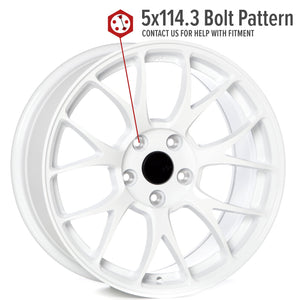Circuit Performance CSF2 Gloss White 5x114.3 | 17x8 | +35mm / 5.88
