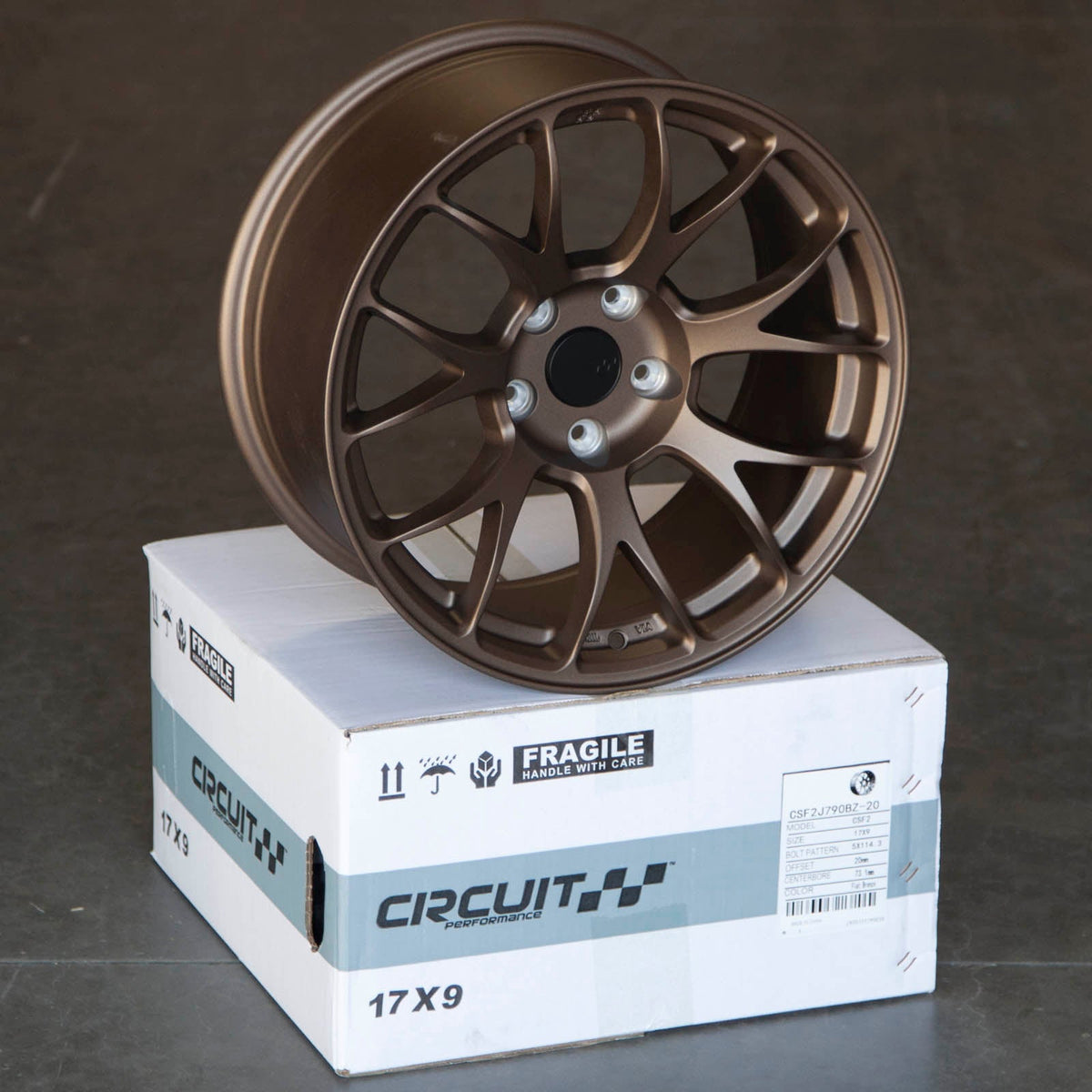 Circuit Performance CSF2 Matte Bronze 5x114.3 | 17x9 | +20mm / 5.79