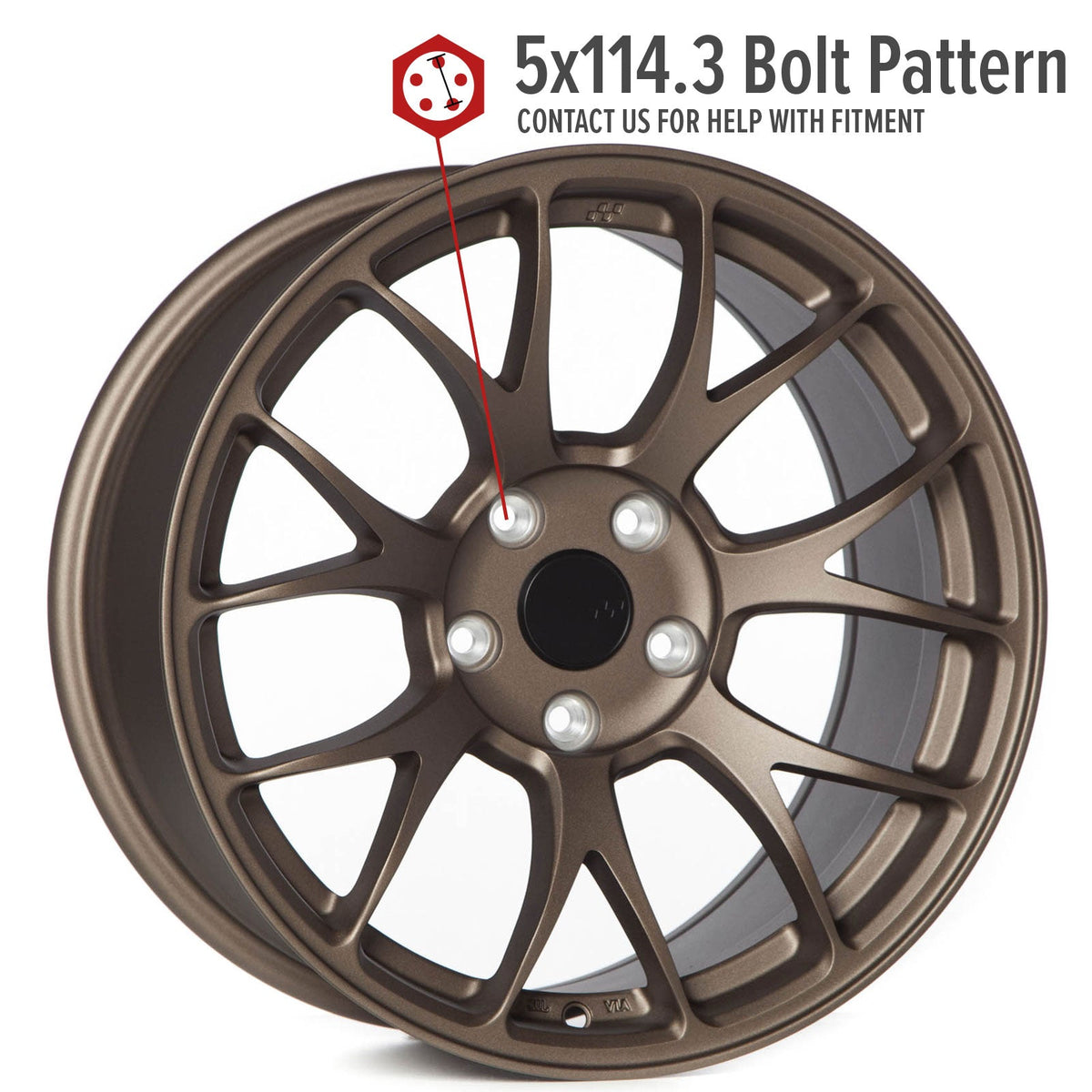 Circuit Performance CSF2 Matte Bronze 5x114.3 | 17x9 | +35mm / 6.38