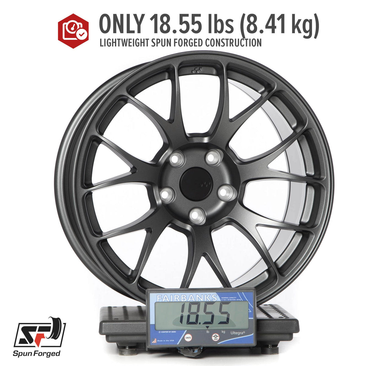 Circuit Performance CSF2 Matte Gunmetal 5x114.3 | 17x9 | +20mm / 5.79