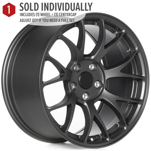 Circuit Performance CSF2 Matte Gunmetal 5x114.3 | 17x9 | +35mm / 6.38