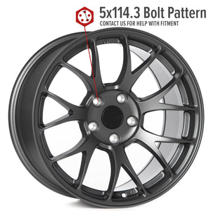 Circuit Performance CSF2 Matte Gunmetal 5x114.3 | 17x9 | +35mm / 6.38