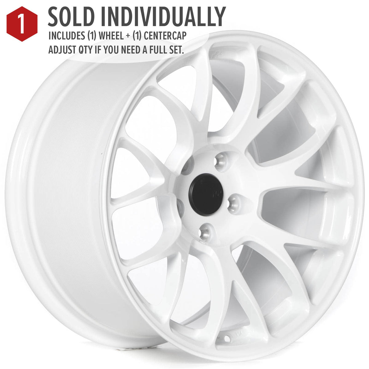 Circuit Performance CSF2 Gloss White 5x114.3 | 17x9 | +20mm / 5.79