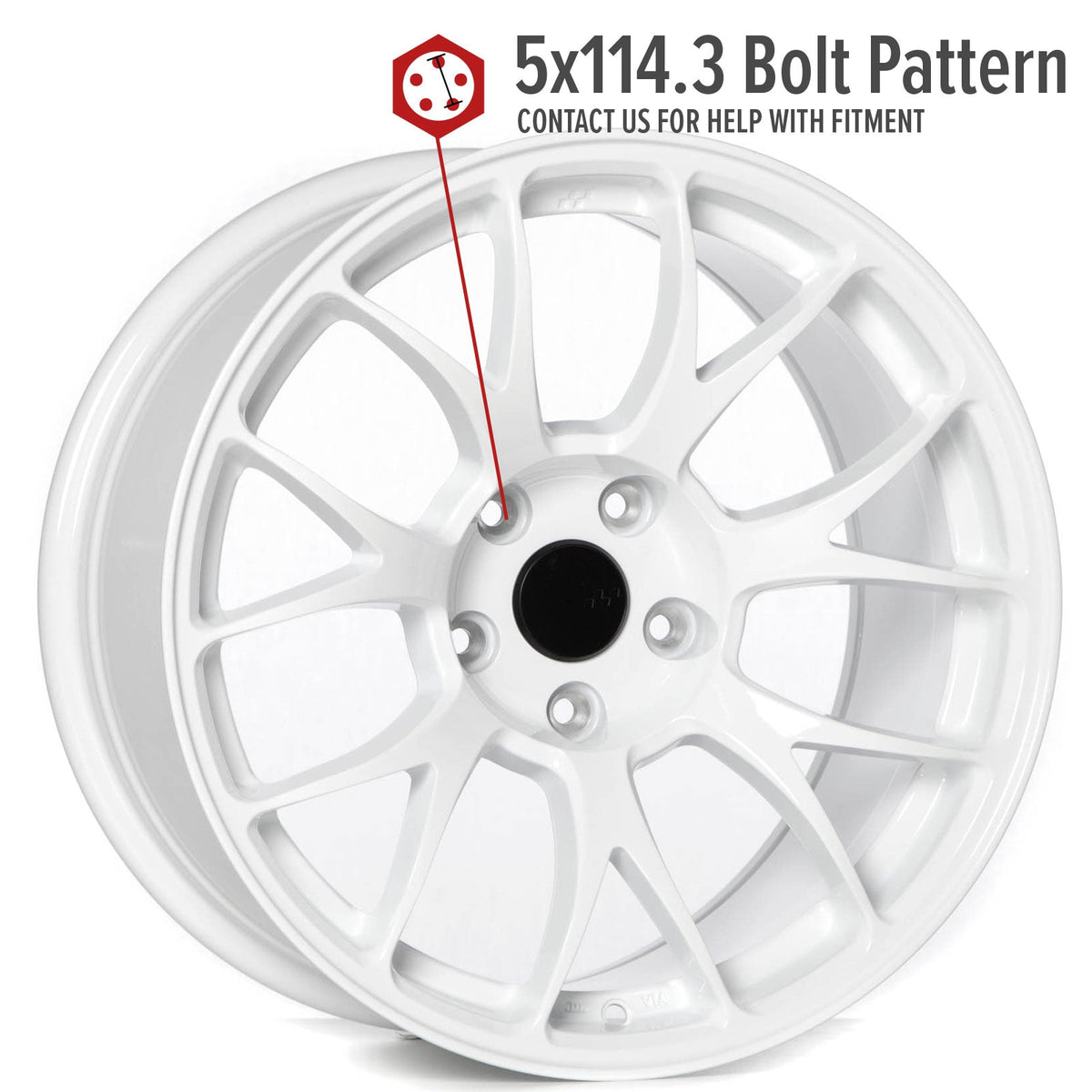 Circuit Performance CSF2 Gloss White 5x114.3 | 17x9 | +20mm / 5.79