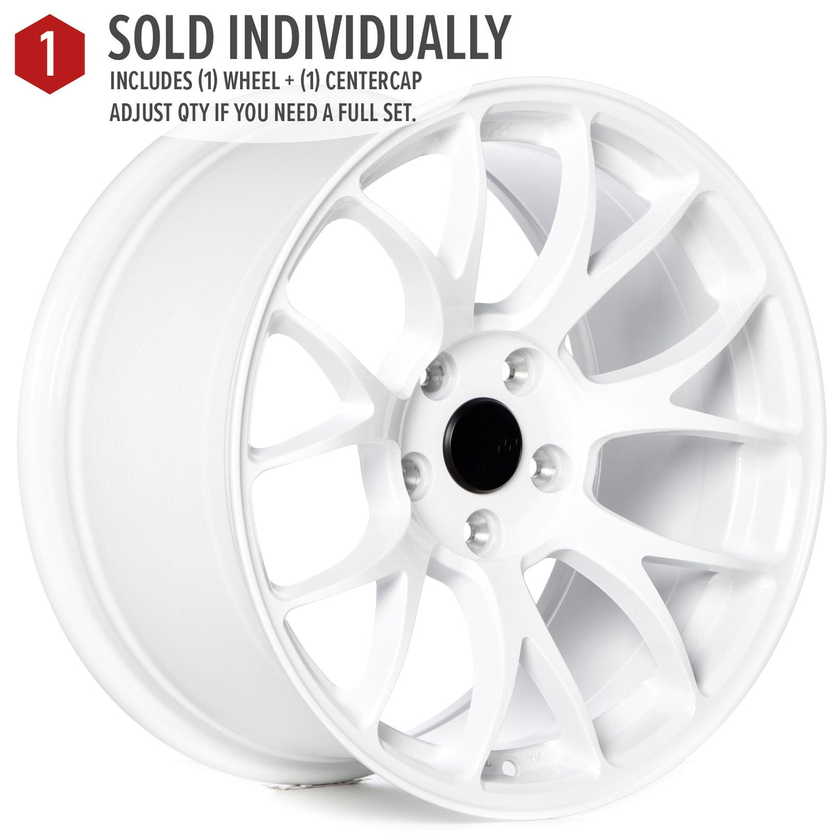 Circuit Performance CSF2 Gloss White 5x114.3 | 17x9 | +35mm / 6.38