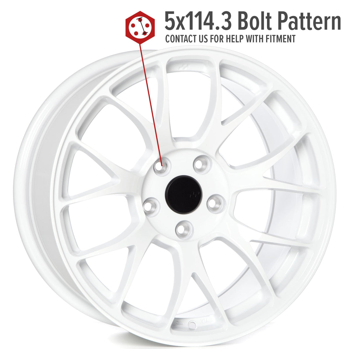 Circuit Performance CSF2 Gloss White 5x114.3 | 17x9 | +35mm / 6.38