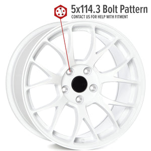 Circuit Performance CSF2 Gloss White 5x114.3 | 17x9 | +35mm / 6.38