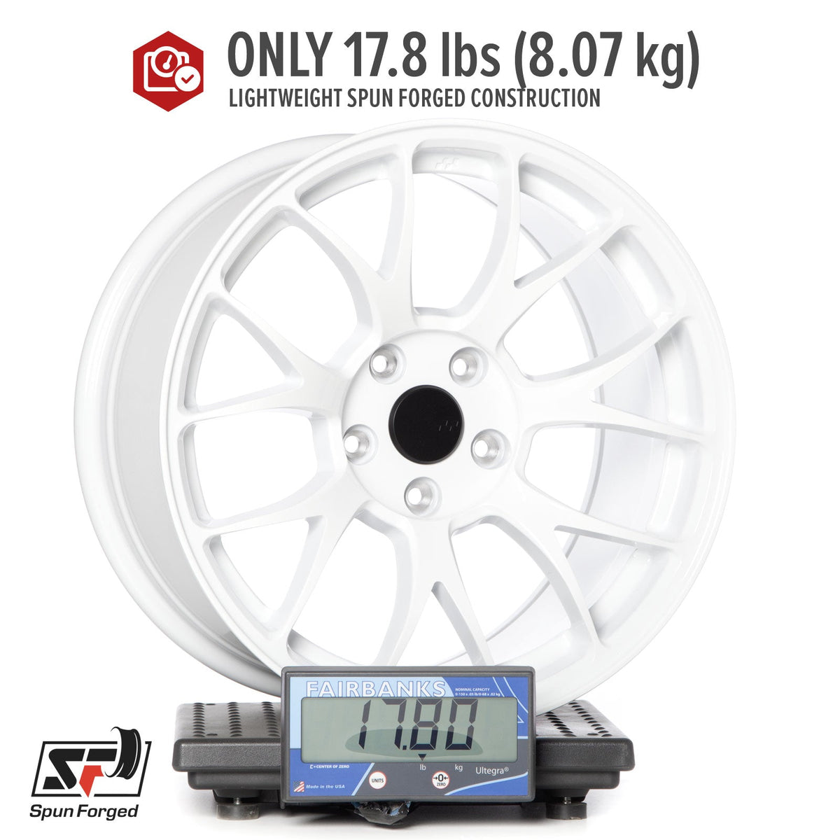 Circuit Performance CSF2 Gloss White 5x114.3 | 17x9 | +35mm / 6.38