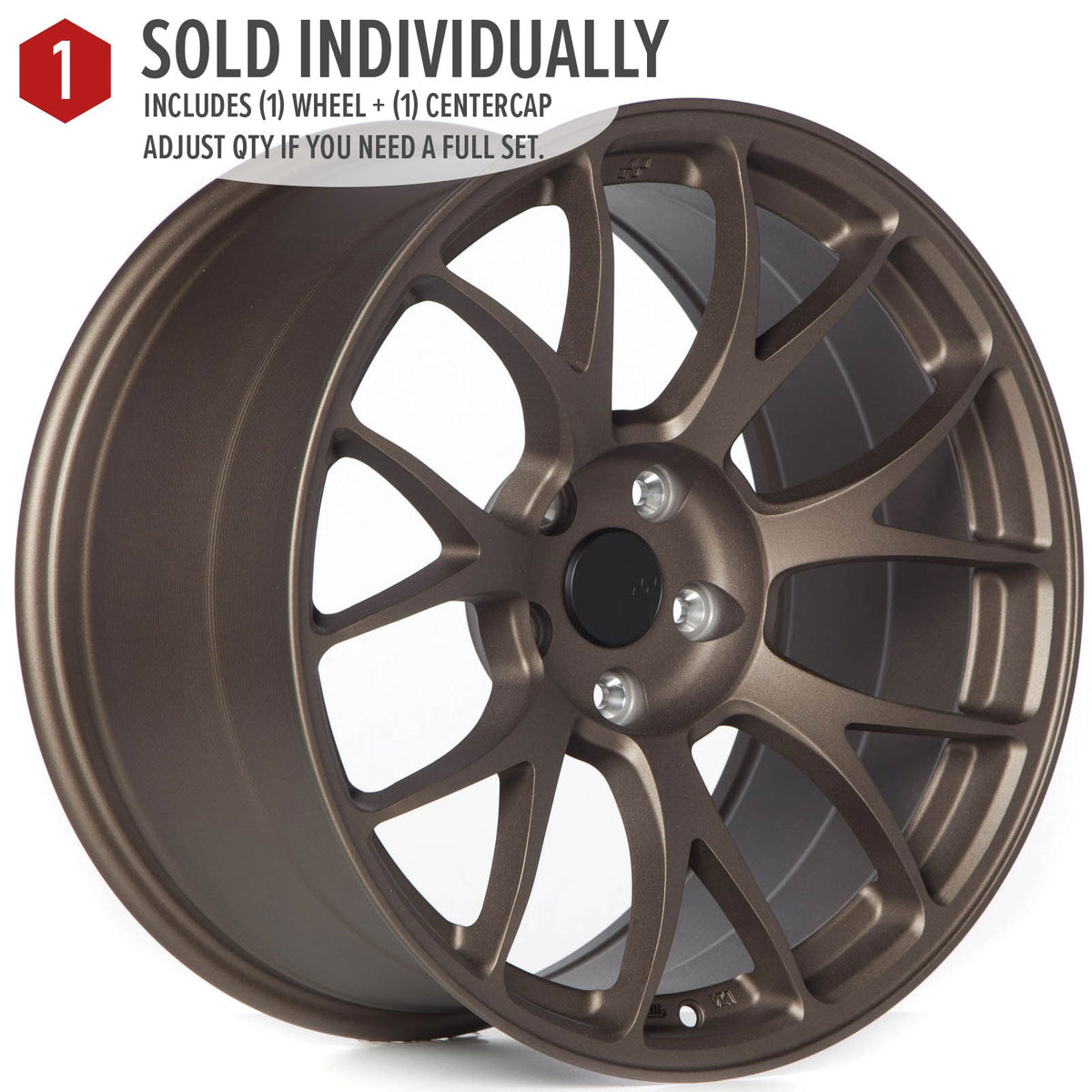 Circuit Performance CSF2 Matte Bronze 5x114.3 | 18x9.5 | +25mm / 6.23