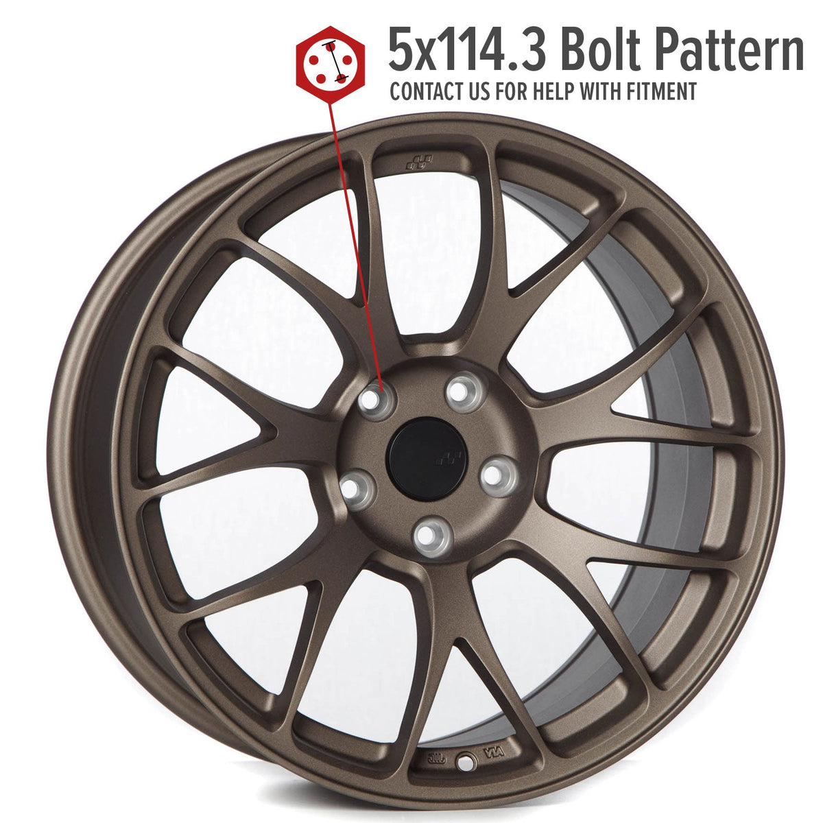 Circuit Performance CSF2 Matte Bronze 5x114.3 | 18x9.5 | +25mm / 6.23
