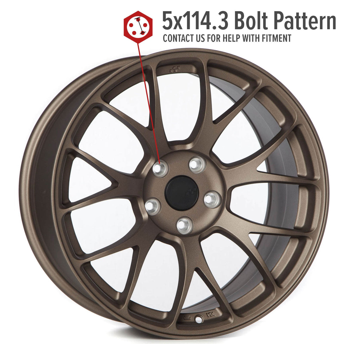 Circuit Performance CSF2 Matte Bronze 5x114.3 | 18x9.5 | +38mm / 6.75