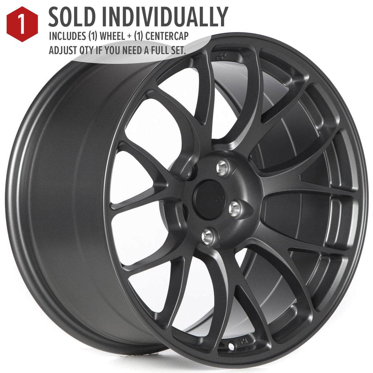 Circuit Performance CSF2 Matte Gunmetal 5x114.3 | 18x9.5 | +25mm / 6.23