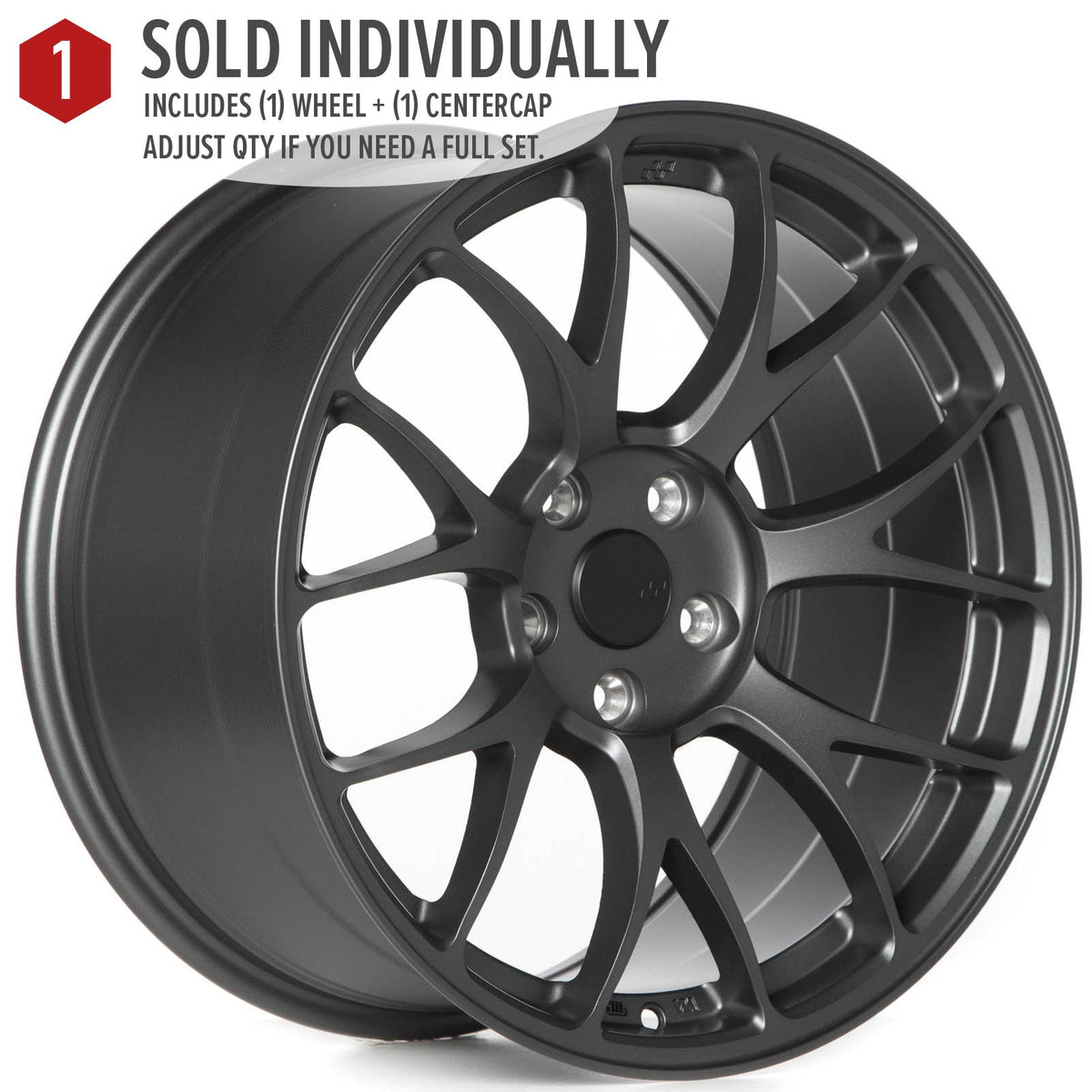 Circuit Performance CSF2 Matte Gunmetal 5x114.3 | 18x9.5 | +38mm / 6.75