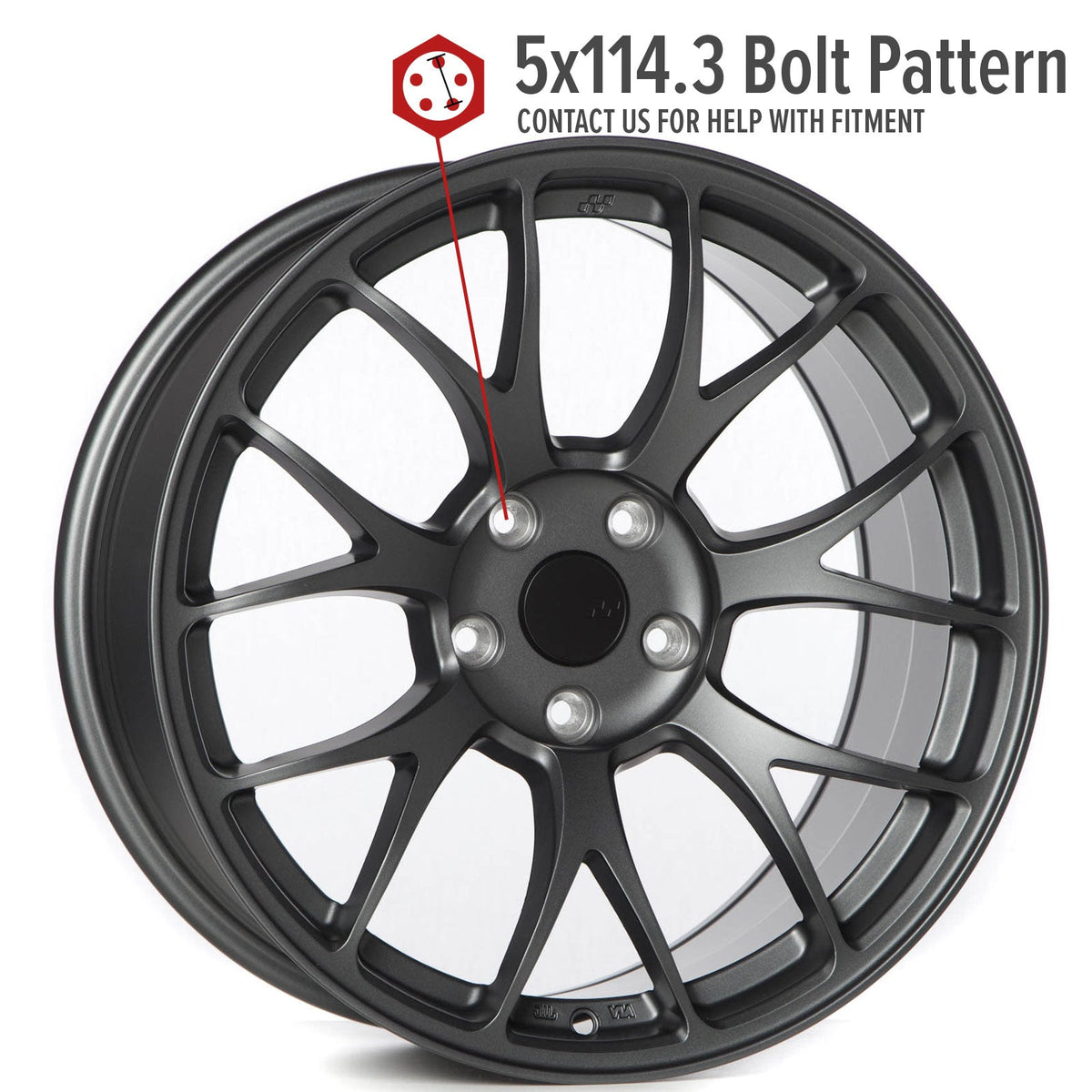 Circuit Performance CSF2 Matte Gunmetal 5x114.3 | 18x9.5 | +38mm / 6.75