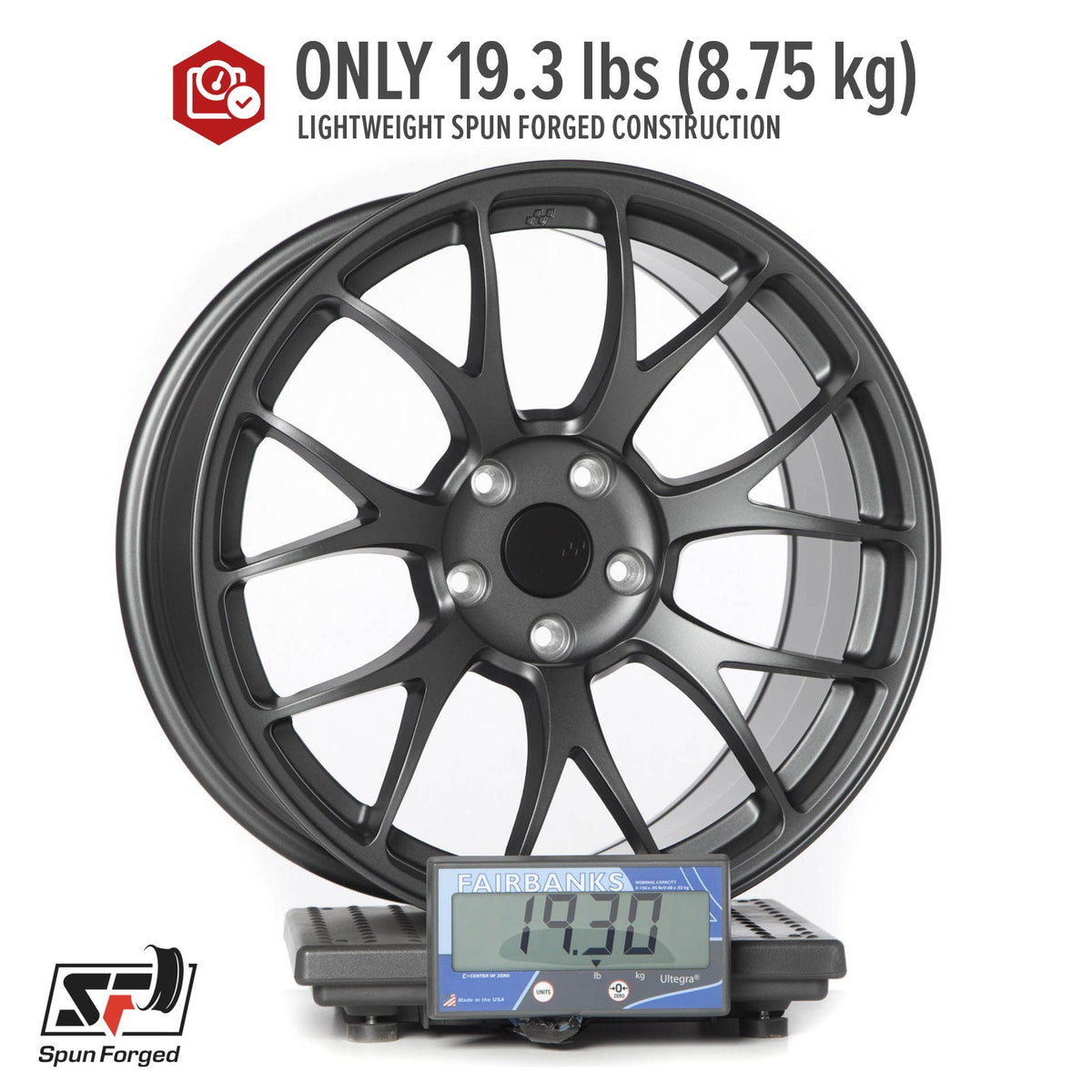 Circuit Performance CSF2 Matte Gunmetal 5x114.3 | 18x9.5 | +38mm / 6.75