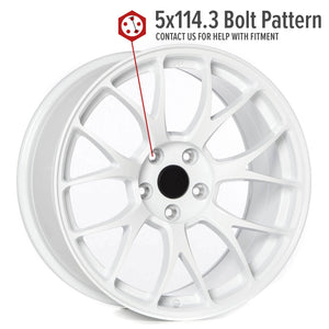 Circuit Performance CSF2 Gloss White 5x114.3 | 18x9.5 | +38mm / 6.75