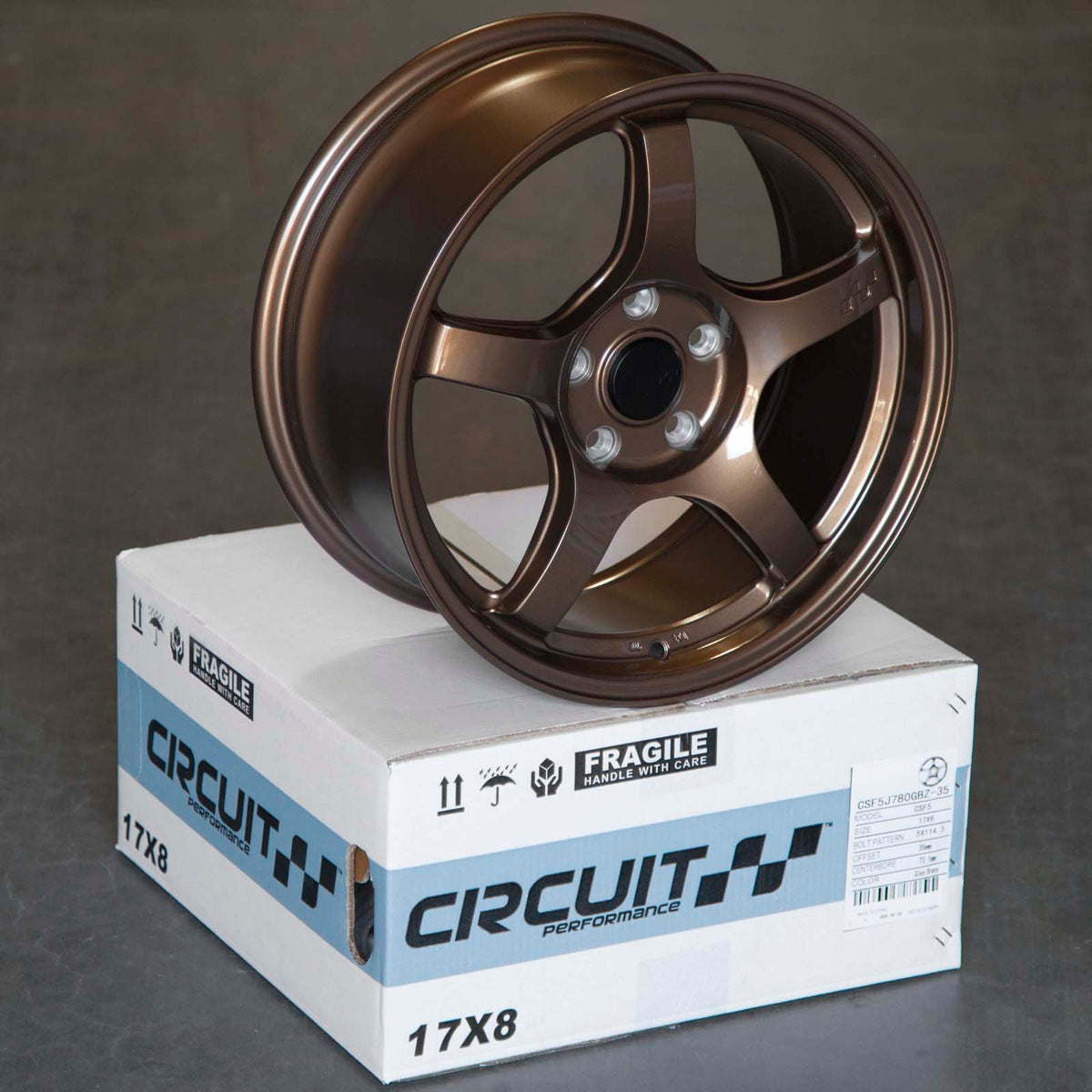 Circuit Performance CSF5 Gloss Bronze 5x114.3 | 17x8 | +35mm / 5.88