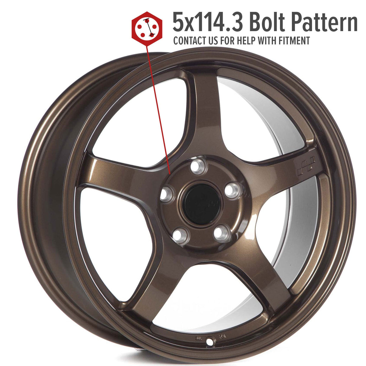 Circuit Performance CSF5 Gloss Bronze 5x114.3 | 17x8 | +35mm / 5.88