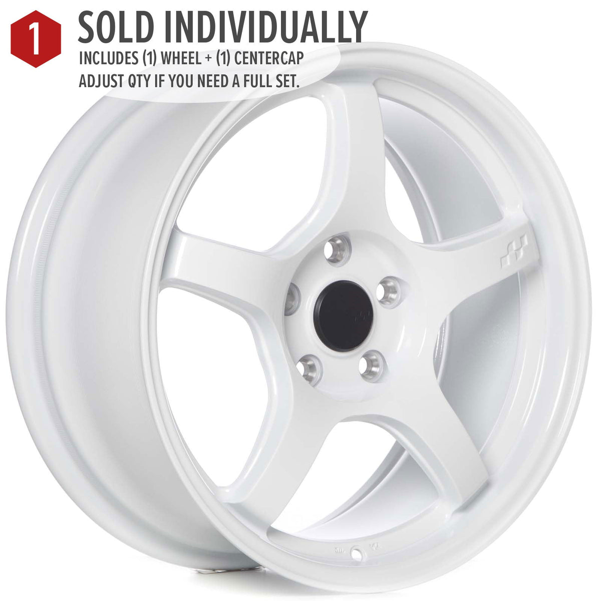 Circuit Performance CSF5 Gloss White 5x114.3 | 17x8 | +35mm / 5.88