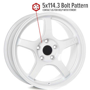 Circuit Performance CSF5 Gloss White 5x114.3 | 17x8 | +35mm / 5.88