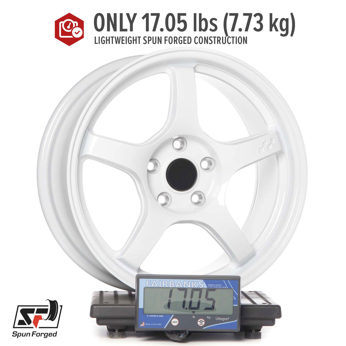 Circuit Performance CSF5 Gloss White 5x114.3 | 17x8 | +35mm / 5.88