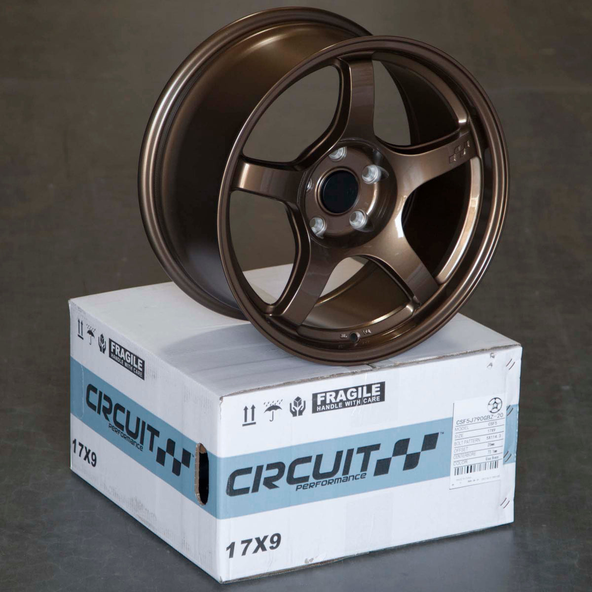 Circuit Performance CSF5 Gloss Bronze 5x114.3 | 17x9 | +20mm / 5.79