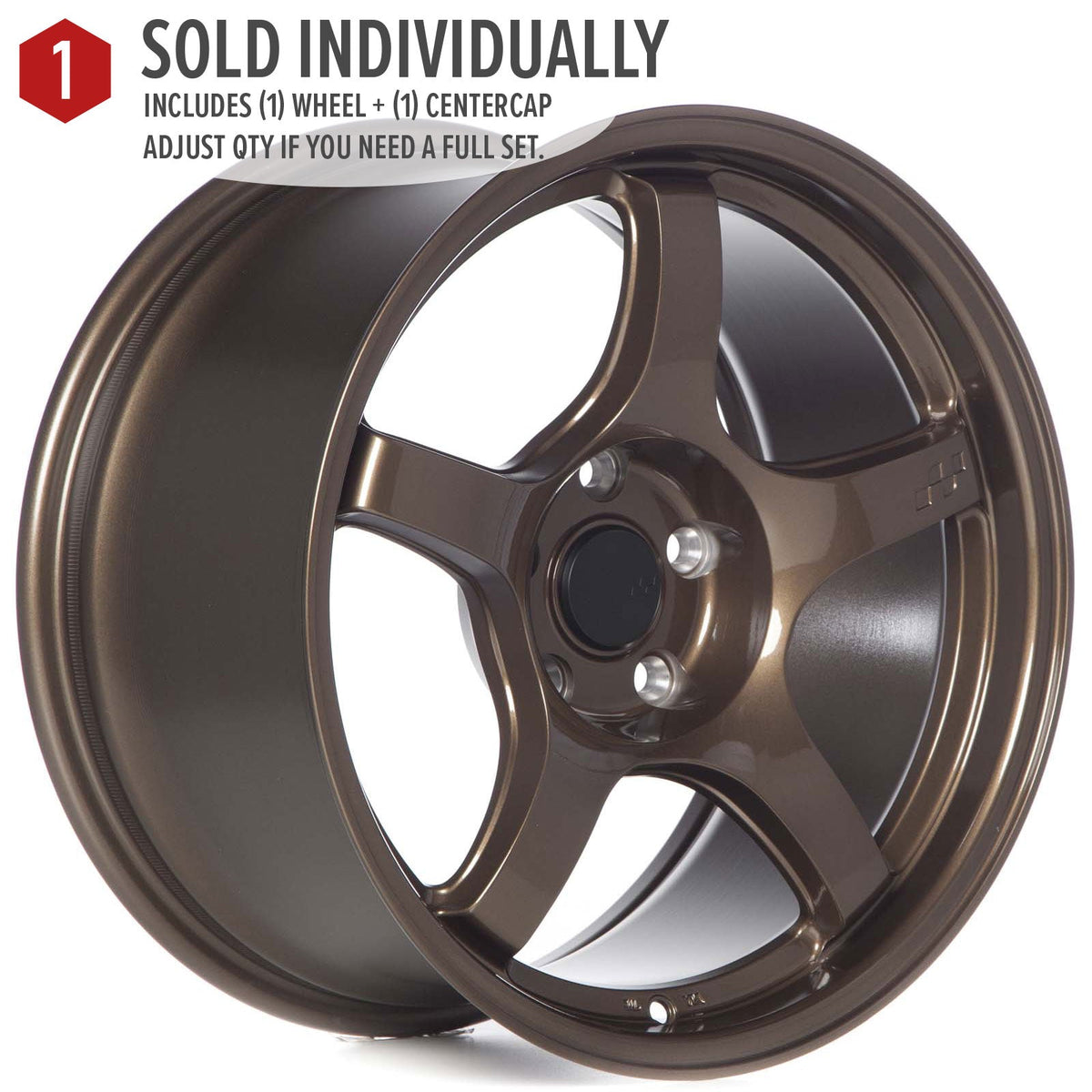 Circuit Performance CSF5 Gloss Bronze 5x114.3 | 17x9 | +20mm / 5.79