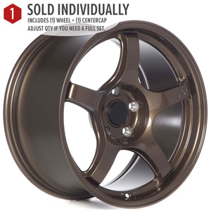 Circuit Performance CSF5 Gloss Bronze 5x114.3 | 17x9 | +20mm / 5.79