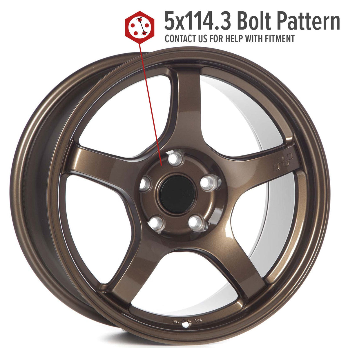 Circuit Performance CSF5 Gloss Bronze 5x114.3 | 17x9 | +20mm / 5.79