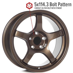 Circuit Performance CSF5 Gloss Bronze 5x114.3 | 17x9 | +20mm / 5.79