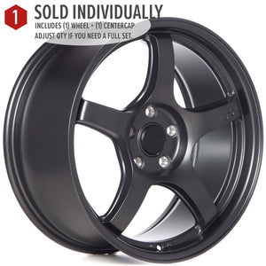 Circuit Performance CSF5 Matte Gunmetal 5x114.3 | 18x8.5 | +35mm / 6.13
