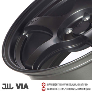 Circuit Performance CSF5 Matte Gunmetal 5x114.3 | 18x8.5 | +35mm / 6.13