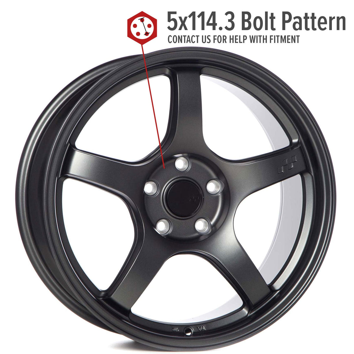 Circuit Performance CSF5 Matte Gunmetal 5x114.3 | 18x8.5 | +35mm / 6.13