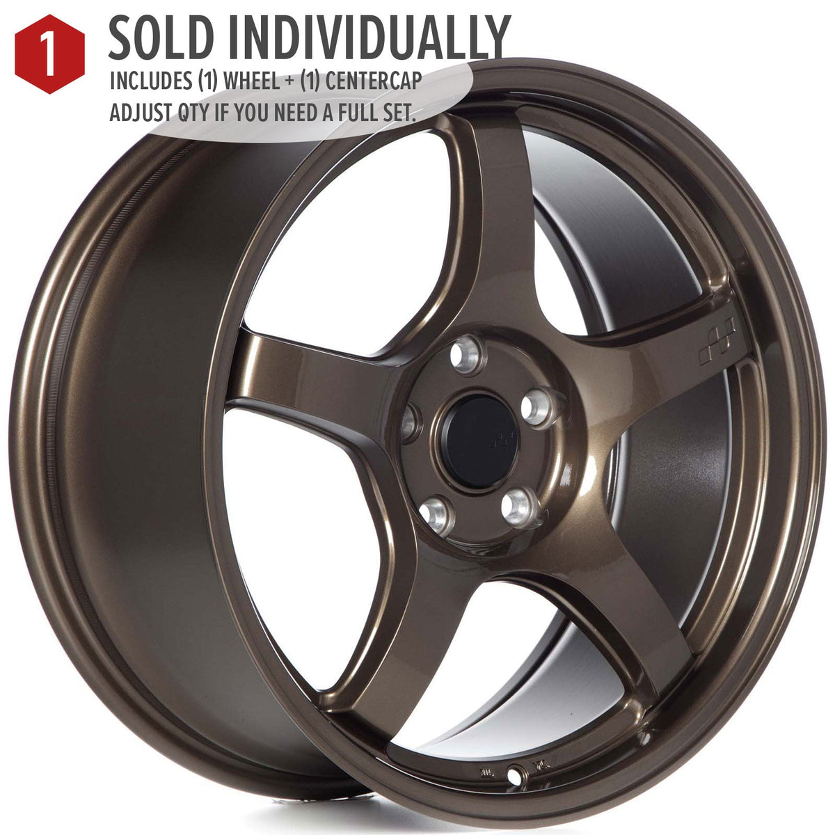 Circuit Performance CSF5 Gloss Bronze 5x114.3 | 18x8.5 | +35mm / 6.13