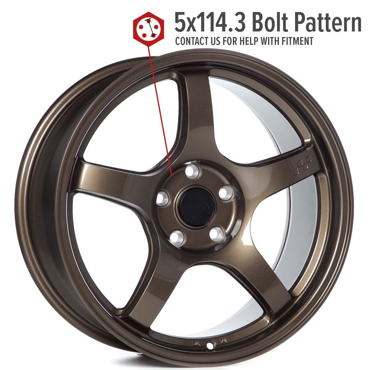 Circuit Performance CSF5 Gloss Bronze 5x114.3 | 18x8.5 | +35mm / 6.13