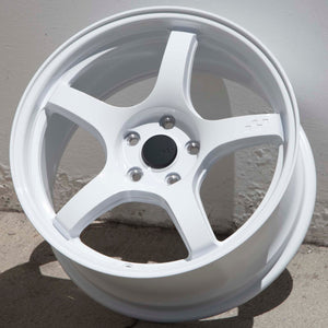 Circuit Performance CSF5 Gloss White 5x114.3 | 18x8.5 | +35mm / 6.13