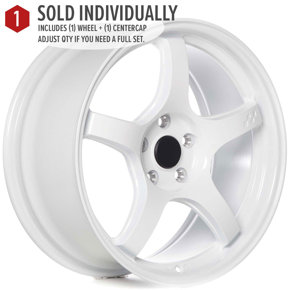 Circuit Performance CSF5 Gloss White 5x114.3 | 18x8.5 | +35mm / 6.13
