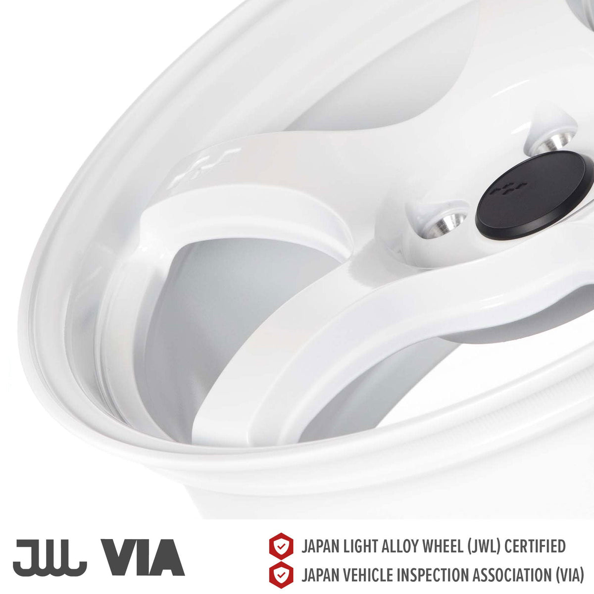Circuit Performance CSF5 Gloss White 5x114.3 | 18x8.5 | +35mm / 6.13