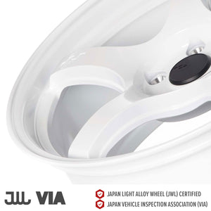 Circuit Performance CSF5 Gloss White 5x114.3 | 18x8.5 | +35mm / 6.13