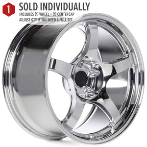 Circuit Performance CSF5 Triple Chrome Plated 5x114.3 | 18x9.5 | +12mm / 5.72