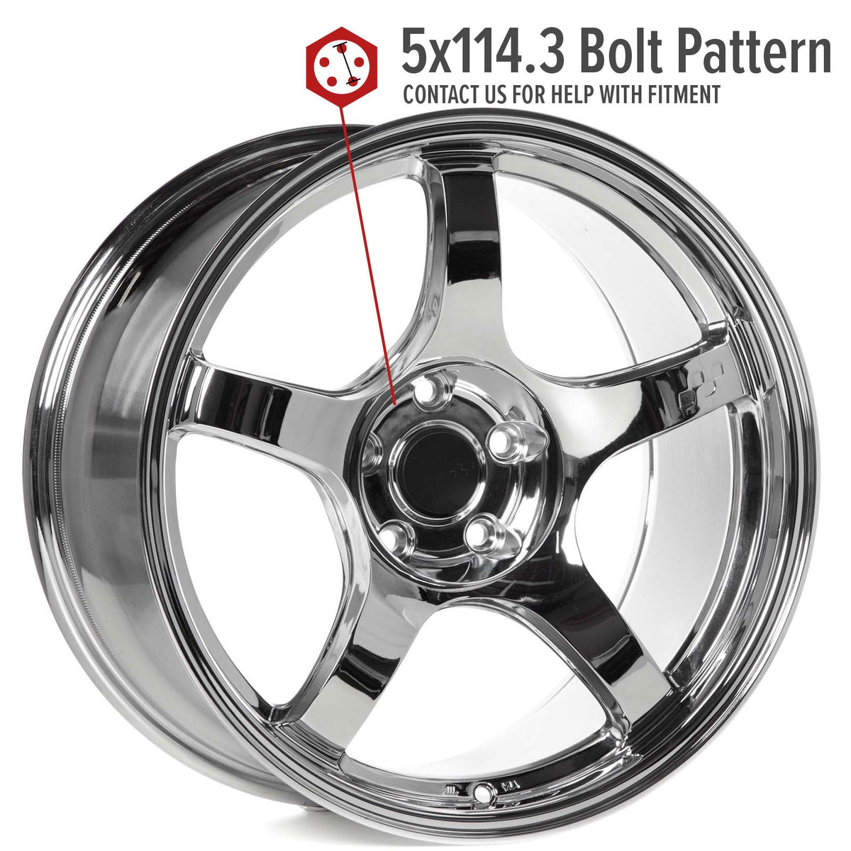 Circuit Performance CSF5 Triple Chrome Plated 5x114.3 | 18x9.5 | +12mm / 5.72