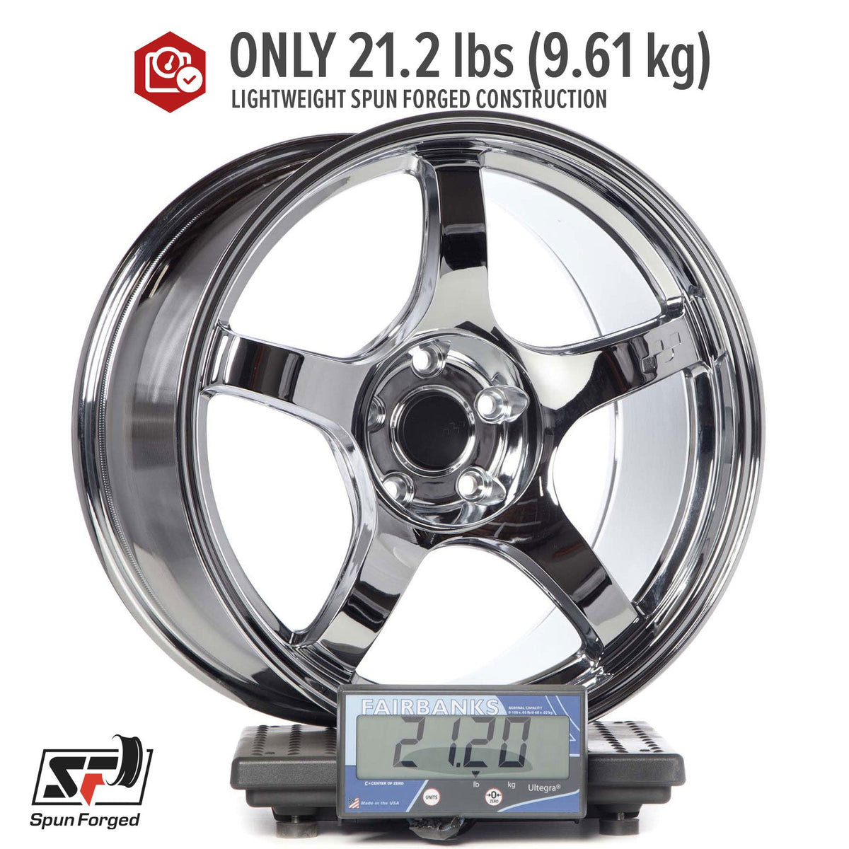 Circuit Performance CSF5 Triple Chrome Plated 5x114.3 | 18x9.5 | +12mm / 5.72